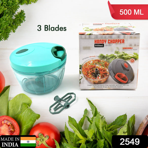 Manual Food Chopper Compact Powerful Hand Held Vegetable Chopper Blender